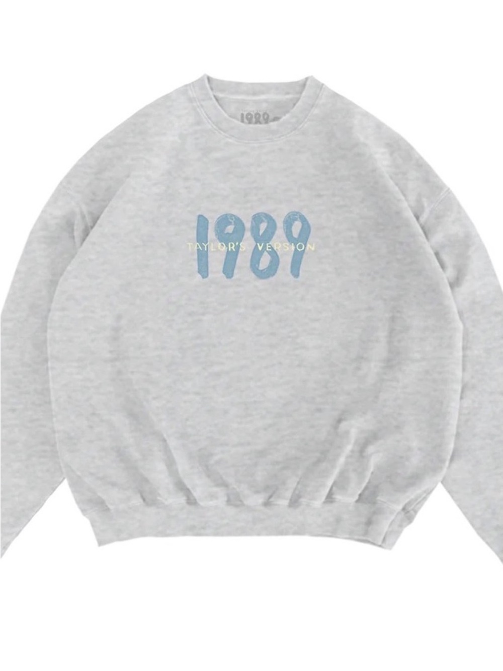 Limited Edition Taylor Swift Light Gray '1989' Pullover Sweatshirt